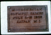 Goble Collection, No. 0017 Micronesian Olympic Games 1969 Plaque